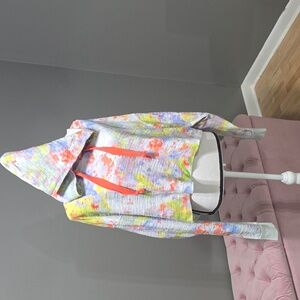 Free people crooped hoodie sz med